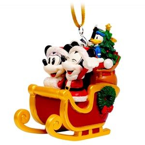 🎄Mickey & Minnie Mouse Sleigh Christmas Ornament